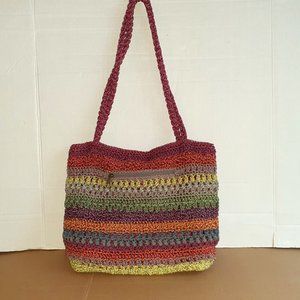 Rainbow Lina Shoulder Bag With Red Liner